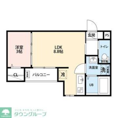 シャンブル高畑の物件間取画像